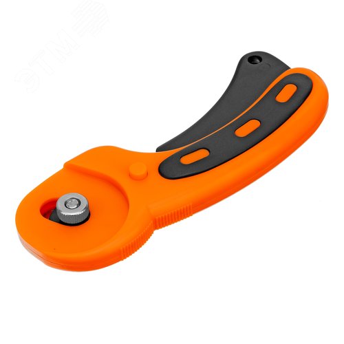 Нож, 45 мм, вращающееся лезвие-ролик диаметром, пластмассовая ручка пистолетного типа - фото 2