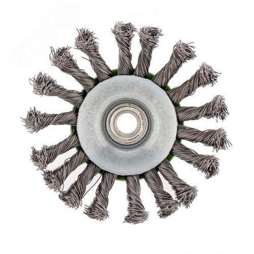 Щетка для УШМ, 115 мм, М14, Тарелка, крученая проволока 0,5 мм - фото 2
