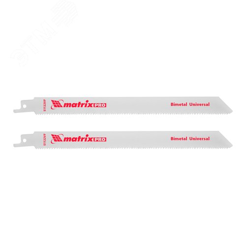 Изображение товара Полотна универсальные для сабельной пилы S1122VF,200/1,8-2,5 мм, Bimetal, 2шт., PRO (шт)