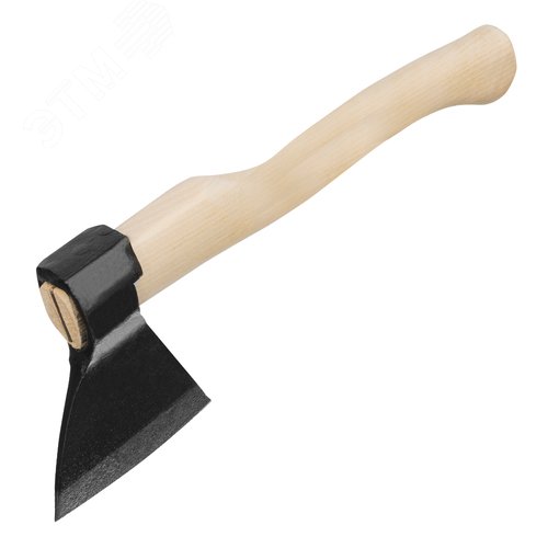 Изображение товара Топор кованый, в сборе, 840/1070 г, деревянное топорище, 400 мм, Б, (Ижевск) (шт)