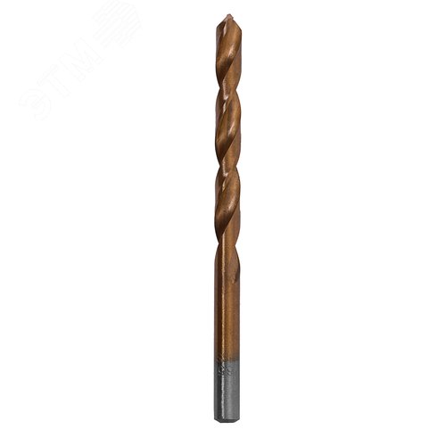 Сверло по металлу, 6,5 мм, HSS, нитридтитановое покрытие, цилиндрический хвостовик - фото 2