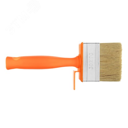 Кисть-ракля, 30х70 мм, натуральная щетина, пластмассовый корпус, пластмассовая ручка - фото 2