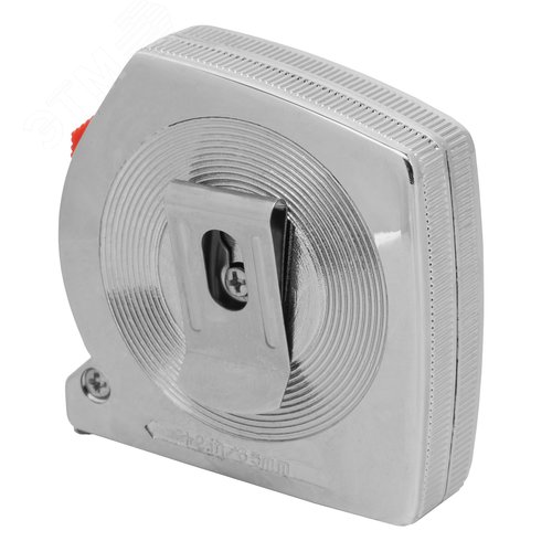 Рулетка Chrom, 5 м x 13 мм, хромированный корпус - фото 2