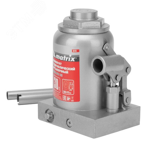 Изображение товара Домкрат гидравлический бутылочный, 30 т, h подъема 260-415 мм (шт)