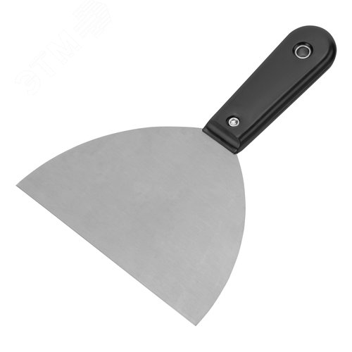 Шпательная лопатка стальная, 150 мм, полированная, пластмассовая ручка - фото 2