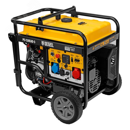 Генератор бензиновый PS-120EAD-3, 12 кВт,230/400 В, 40л, разъём ATS,перекл.режима,эл.старт - фото 2