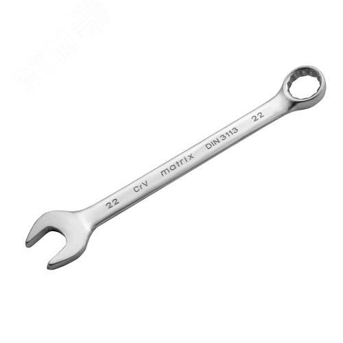 Изображение товара Ключ комбинированный, 22 мм, CrV, матовый хром (шт)