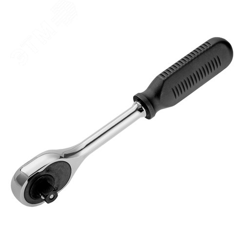 Ключ-трещотка 1/2, 45 зубьев, с быстрым сбросом, CrV, хром - фото 1