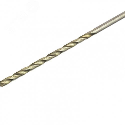 Сверло по металлу, 3,0 х 100 мм, полированное, удл., HSS, 10 шт. цил. хв. - фото 2