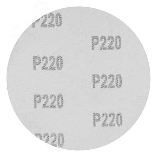Круг абразивный на ворсовой подложке под липучку, P 220, 125 мм, 10 шт. - фото 2
