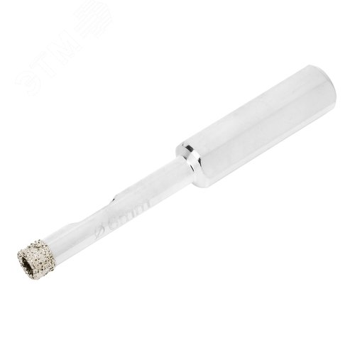 Сверло алмазное по керамограниту, 6 х 67 мм, 3-гранный хвостовик 2 шт. - фото 2