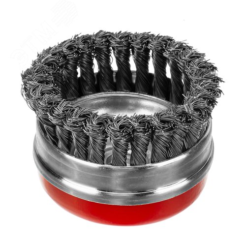 Щетка для УШМ Heavy Duty, 100 мм, М14, Чашка, крученая проволока 0,5 мм - фото 2