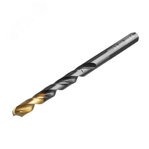 Сверло по металлу, 5,5 мм, HSS-Tin, Golden Tip, 10 шт. - фото 2