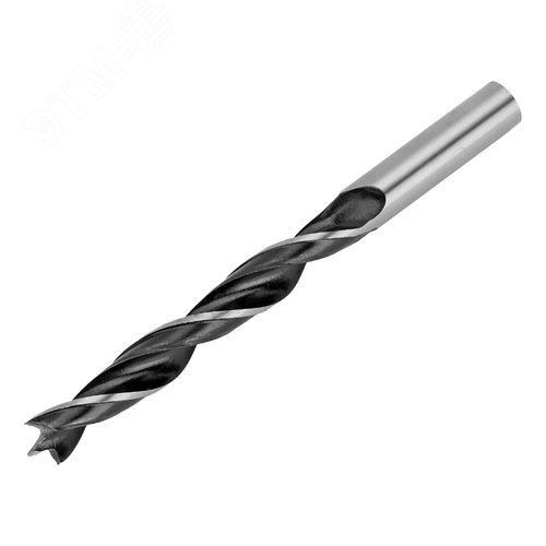 Набор сверл по дереву, 4-5-6-8-10 мм, 5 шт., цилиндрический хвостовик - фото 2