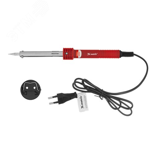 Изображение товара Паяльник, пластиковая рукоятка,медный наконечник с долговечным защитным покрытием, 60W (шт)