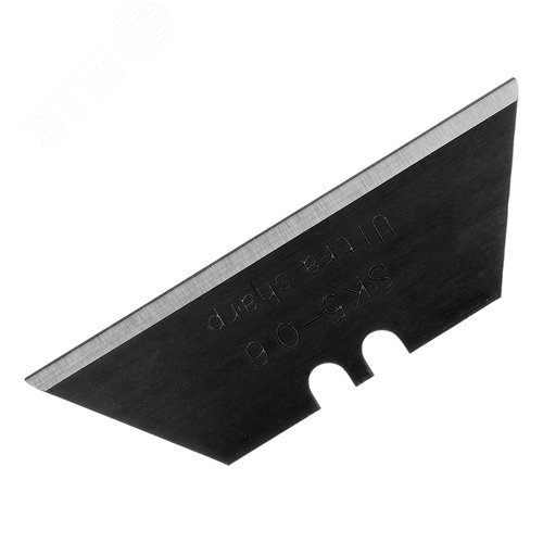 Лезвия, 19 мм, сталь SK5 - 0,6 мм, трапециевидные, 5 штук - фото 2