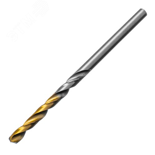 Сверло спиральное по металлу 3,5 x 70мм, Р6М5, Golden Tip , 2шт. - фото 2