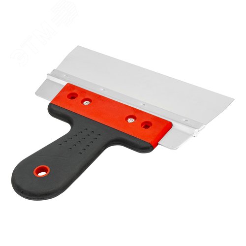 Шпатель фасадный из нержавеющей стали, 200 мм, узкое полотно, 2-комп. ручка - фото 2