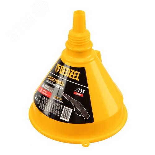 Воронка пластиковая, 135 мм, с металлическим ситом, гибкий наконечник, непроливайка - фото 2