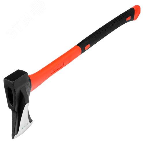 Изображение товара Топор-колун с клиновидным полотном 2000 г, фибергласовое обрезиненное топорище 700 мм (шт)