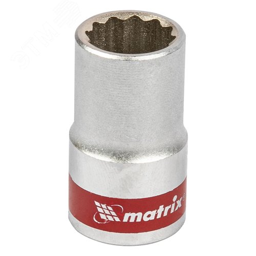 Изображение товара Головка торцевая, 14 мм, 12-гранная, CrV, под квадрат 1/2', хромированная (шт)