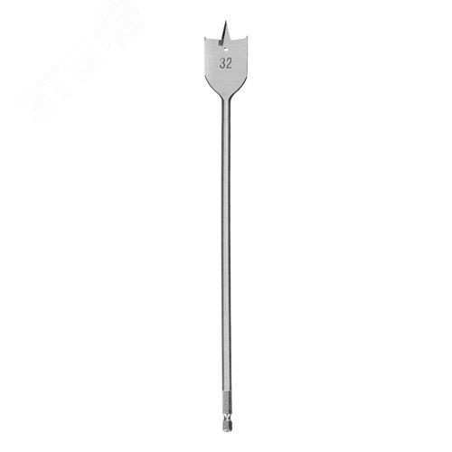 Сверло по дереву перовое удлиненное, 32 х 300 мм, 6-гранный хвостовик - фото 2