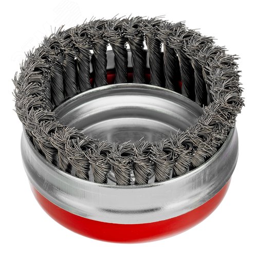 Щетка для УШМ Heavy Duty, 125 мм, М14, Чашка, крученая проволока 0,5 мм - фото 2