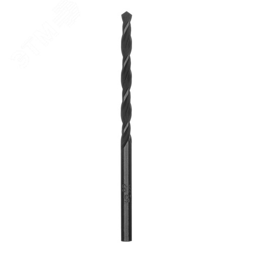 Сверло по металлу, 3,5 мм, быстрорежущая сталь, 10 шт. цилиндрический хвостовик - фото 2