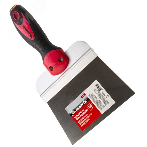 Шпатель фасадный из нержавеющей стали, 150 мм, 2-комп. ручка, широкое полотно - фото 2