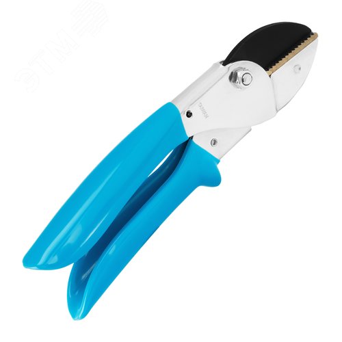 Секатор с наковальней, 205 мм, усиленный, рукоятки в ПВХ-оболочке, LUXE - фото 2