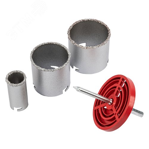 Изображение товара Набор коронок по керамической плитке, 33-67-73 мм, 6-гранный хвостовик (шт)