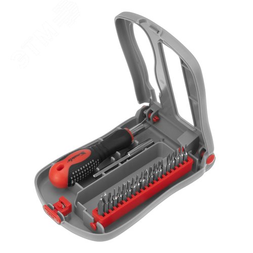 Изображение товара Отвертка для точн. раб. + биты, 22 пред., PH + SL + Torx + Y + U + TA, CrV, 3к рукоятка (шт)