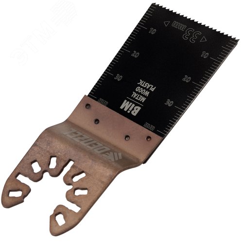 Насадка для МФИ режущая пазовая прямая, BiM, по металлу и дереву, 33 x 1,4 мм, мелкий зуб - фото 2