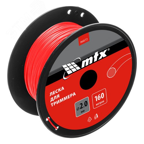 Леска для триммера круглая 2,0 мм х 160 м, на катушке - фото 1