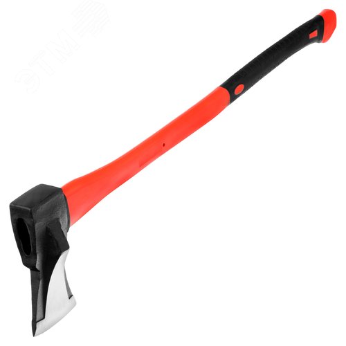 Изображение товара Топор-колун с клиновидным полотном 3000 г, фибергласовое обрезиненное топорище 900 мм (шт)