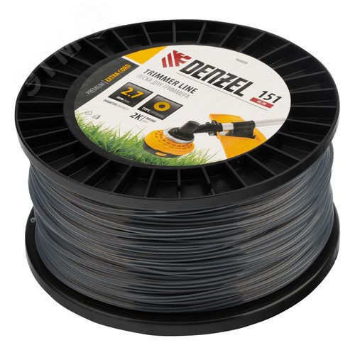 Леска для триммера двухкомпонентная круглая, 2,7мм х 151м, на DIN катушке EXTRA CORD - фото 2