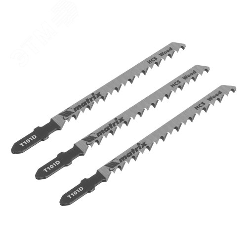 Изображение товара Полотна для электролобзика по дереву, 3 шт. T101D, 75 х 4,0мм, HCS (шт)
