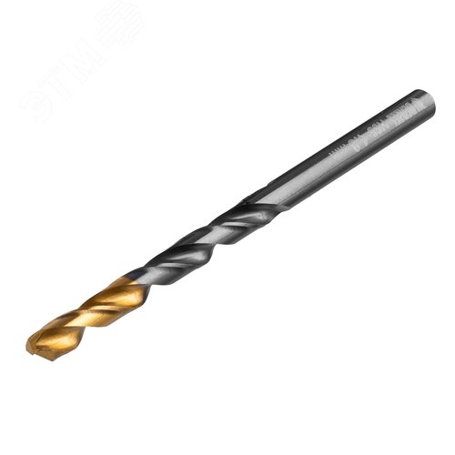 Сверло по металлу, 4,8 мм, HSS-Tin, Golden Tip, 10 шт. - фото 2