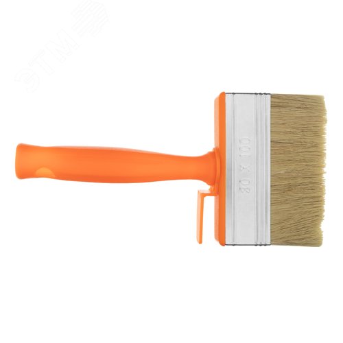 Кисть-ракля, 30х100 мм, натуральная щетина, пластмассовый корпус, пластмассовая ручка - фото 2