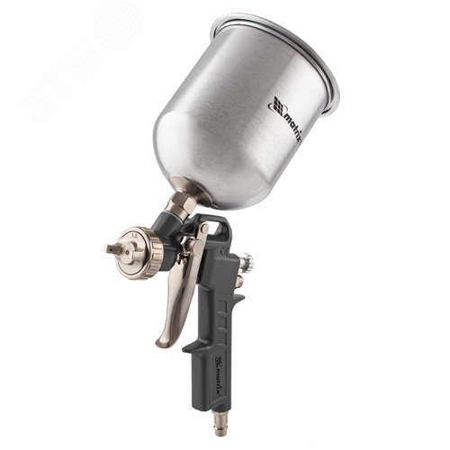 Изображение товара Краскораспылитель пневмат. с верхним бачком V=1,0 л, сопла диаметром 1.2, 1.5 и 1.8 мм (шт)