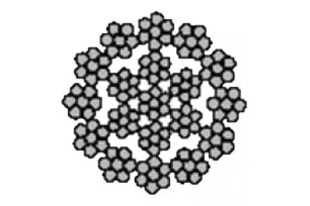 Канат (трос) DIN 3069 8.0-19х7-sZ-B-1770/180 50 м