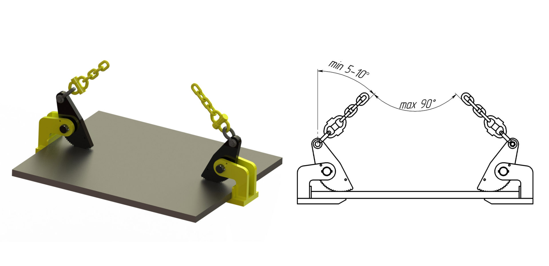 Захват горизонтальный ZGLP-1.0/2.0 (зев 0-40)