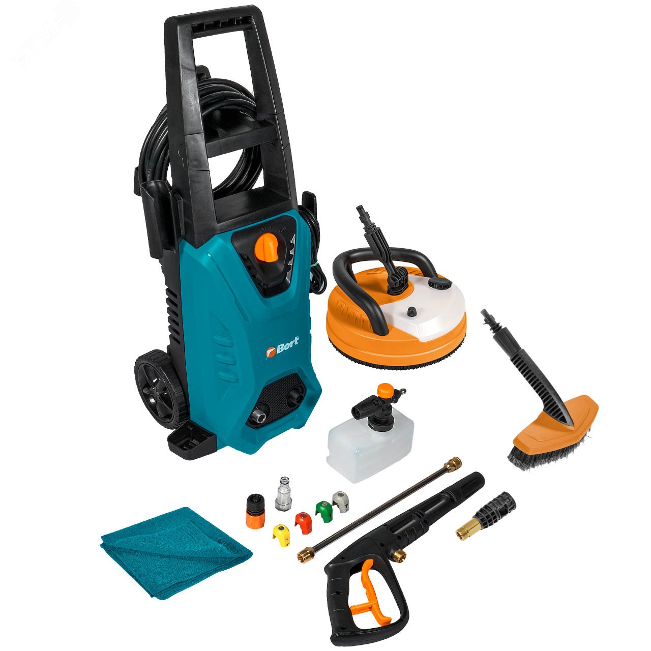 Изображение товара Мойка высокого давления Bort BHR-2100M мощность 2100 Вт 150 Бар для дома и автомойки