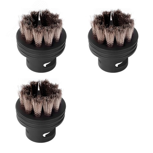 Изображение товара Набор аксессуаров для пароочистителя BORT Round brush SET (3pcs) SS (шт)