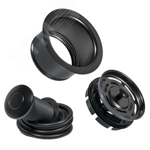 Изображение товара Комплект для измельчителя фланец и кнопка Black Sink Strainer (шт)