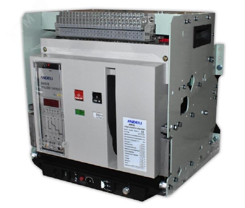 Изображение товара Выключатель автоматический воздушный выкатной выдвижной AW45-2000/2000A 3P AC 220В тип М (шт)