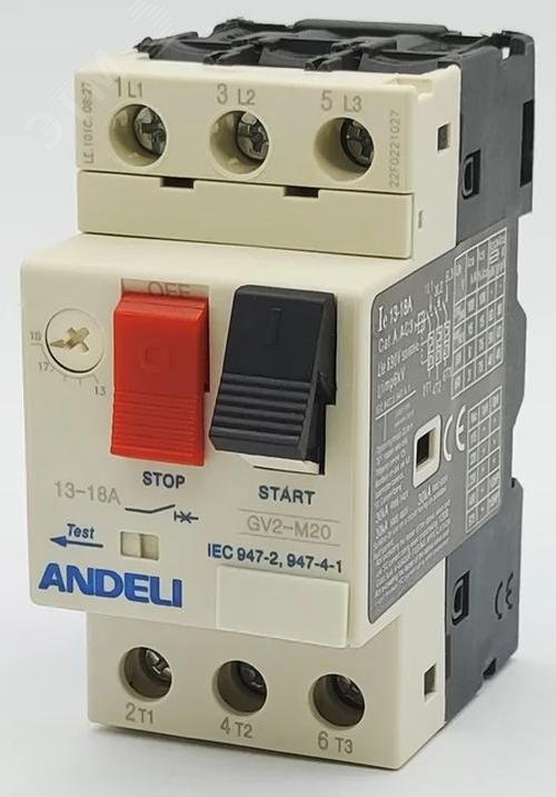 Изображение товара Пускатель gv2-m20 автоматический защиты электродвигателя 18А