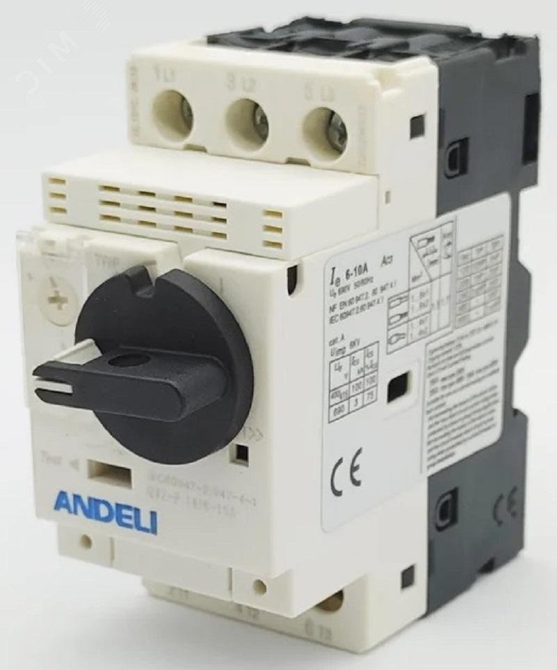 Изображение товара Пускатель GV2-P14 6А-10А с поворотной ручкой автомат защиты электродвигателя