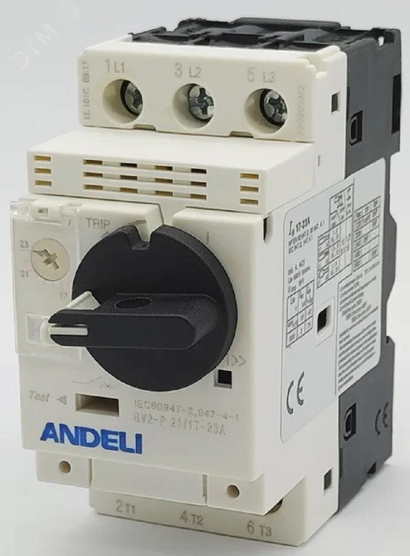 Изображение товара Пускатель gv2-p21 17а-23а с поворотной ручкой автоматический защиты электродвигателя