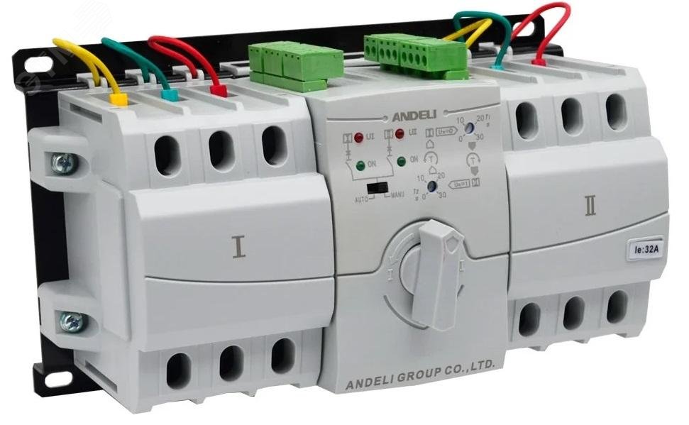 Изображение товара Устройство автоматического ввода резерва HATS9 3P 32A ANDELI для промышленных и бытовых объектов